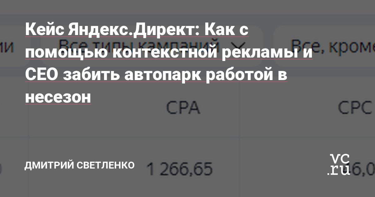 Предыстория: